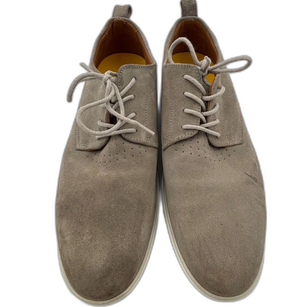 Amberjack Men's The Original Leather Lace Up, Size 10.5M, Skate Beige Grey